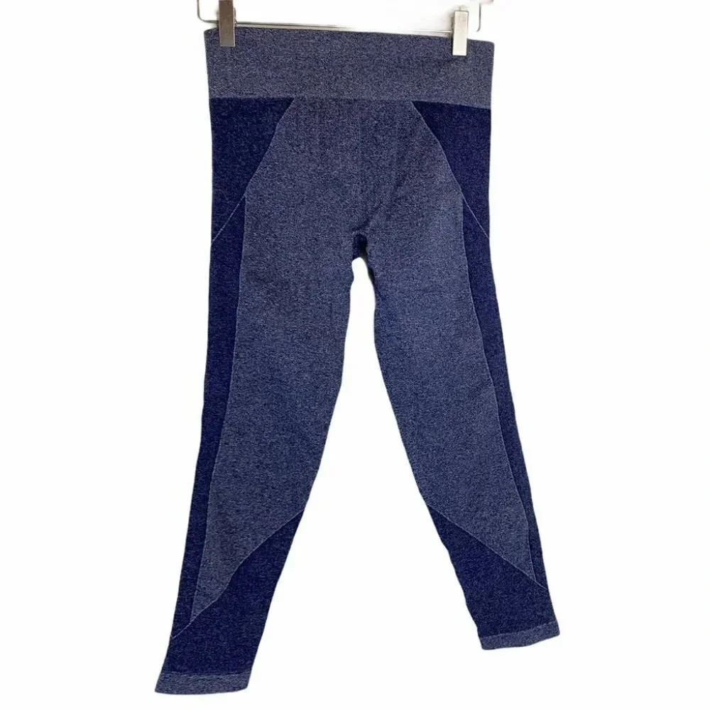 Aerie L blue marbled chill‎ play move leggings Gym Workout Yoga Loungewear